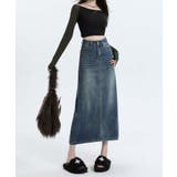 【BANICO】バックスリットデニムスカート | aimoha | 詳細画像17