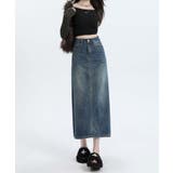 【BANICO】バックスリットデニムスカート | aimoha | 詳細画像18