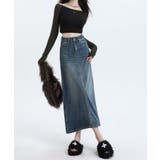 【BANICO】バックスリットデニムスカート | aimoha | 詳細画像19