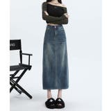 【BANICO】バックスリットデニムスカート | aimoha | 詳細画像6