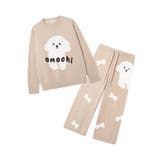 ベージュ | 【コラボアイテム】omochi モチーフ ジャカードプルオーバー | aimoha 