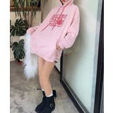 ビッグプリント裏起毛プルオーバーパーカー【AW】 | aimoha | 詳細画像3