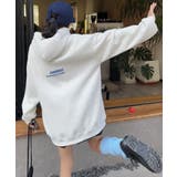 ビッグプリント裏起毛プルオーバーパーカー【AW】 | aimoha | 詳細画像4