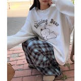 ゆるふわプリント裏起毛スウェット【AW】 | aimoha  | 詳細画像6 