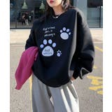 パウプリント刺繍裏起毛スウェット【AW】 | aimoha  | 詳細画像14 