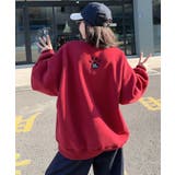 パウプリント刺繍裏起毛スウェット【AW】 | aimoha  | 詳細画像3 