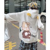 杢グレー | バックプリント裏起毛プルオーバーパーカー【AW】 | aimoha 