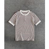 【aimoha MEN】ボーダーヘンリーネックTシャツ | aimoha men | 詳細画像3