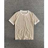 【aimoha MEN】ボーダーヘンリーネックTシャツ | aimoha men | 詳細画像4