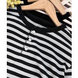 【aimoha MEN】ボーダーヘンリーネックTシャツ | aimoha men | 詳細画像5