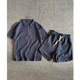 【aimoha MEN】ジップアップポロシャツ | aimoha men | 詳細画像1