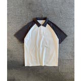 ホワイト | 【aimoha MEN】ラグランスリーブポロシャツ | aimoha men