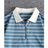 【aimoha MEN】ジップアップボーダーポロシャツ | aimoha men | 詳細画像6 