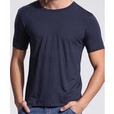 ネイビー | 【aimoha MEN】ラウンドヘムTシャツ | aimoha men