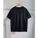 ブラック | シンプル【aimoha MEN】テクスチャードTシャツトラクチャードTシャツ | aimoha men