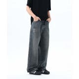 【aimoha neo】Grunge Style Wide Jeans | aimoha men | 詳細画像1 