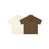 【aimoha neo】ワンポイント刺繍オープンカラーシャツ | aimoha men | 詳細画像1 