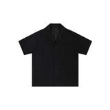 ブラック | 【aimoha neo】Pinstripe Pocket Shirt | aimoha men