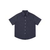 ネイビー | 【aimoha neo】Dual Tone Stripe Shirt | aimoha men