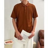 オレンジ | aimoha men リラックスフィットポロトップス | aimoha men