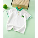 ホワイト | 【Aimoha KIDS】配色襟のポロシャツキッズTシャツ | aimoha kids