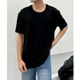 ブラック | aimoha men リラックスフィットベーシックT | aimoha men