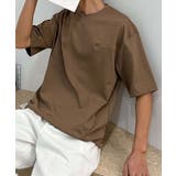 aimoha men ミニマルデザインクルーネックTシャツ | aimoha men | 詳細画像1 