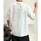 aimoha men ミニマルデザインクルーネックTシャツ | aimoha men | 詳細画像12 