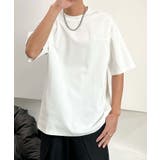 aimoha men ミニマルデザインクルーネックTシャツ | aimoha men | 詳細画像16 