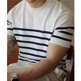 aimoha men ベーシックボーダークルーネックT | aimoha men | 詳細画像1 