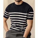 ブラック | aimoha men ベーシックボーダークルーネックT | aimoha men