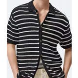 ブラック | 【aimoha neo】Retro Knit Polo Shirt | aimoha men