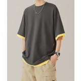 【aimoha neo】Monochrome Trim T-Shirt | aimoha men | 詳細画像9 
