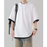 【aimoha neo】Monochrome Trim T-Shirt | aimoha men | 詳細画像17 