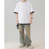 【aimoha neo】Monochrome Trim T-Shirt | aimoha men | 詳細画像21 