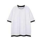 【aimoha neo】Monochrome Trim T-Shirt | aimoha men | 詳細画像5 