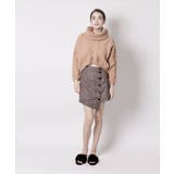 グレンチェッククロススカート チェック スカート | aimoha  | 詳細画像6 