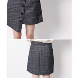 グレンチェッククロススカート チェック スカート | aimoha  | 詳細画像10 