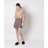 グレンチェッククロススカート チェック スカート | aimoha  | 詳細画像7 