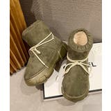 グリーン | 【shoes365】丸コロスノーブーツ【AW】 | aimoha