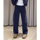 ネイビー | ドローストリングスウェットパンツ | aimoha 