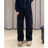 ブラック | ドローストリングスウェットパンツ | aimoha 