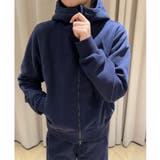 ネイビー | フード付きジップアップパーカー | aimoha