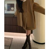 フードマフラー付きダブルブレストウールコート【AW】 | DECADECLASSIC | 詳細画像5