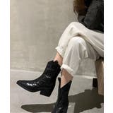 【shoes365】スクエアトゥPUレザーブーツ | aimoha | 詳細画像8