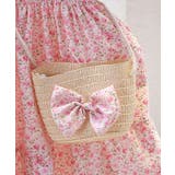 【aimoha-KIDS-】小花柄シャーリングワンピース(バッグ付き) | aimoha kids | 詳細画像10