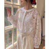 フラワーレース シアーカーディガン＆キャミソールセット | aimoha  | 詳細画像2 