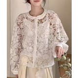 フラワーレース シアーカーディガン＆キャミソールセット | aimoha  | 詳細画像3 