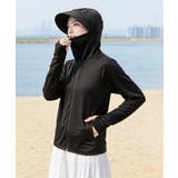 UVカット フェイスカバー付き フード付きラッシュガード | aimoha  | 詳細画像5 