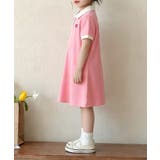 【aimoha-KIDS-】配色カラー半袖ワンピース | aimoha kids | 詳細画像14 